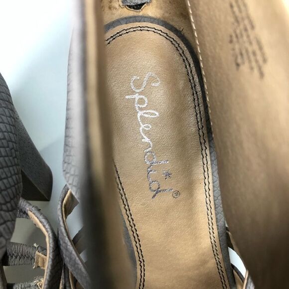 SPLENDID jackie cut out peep toe fine leather - Picture 9 of 12